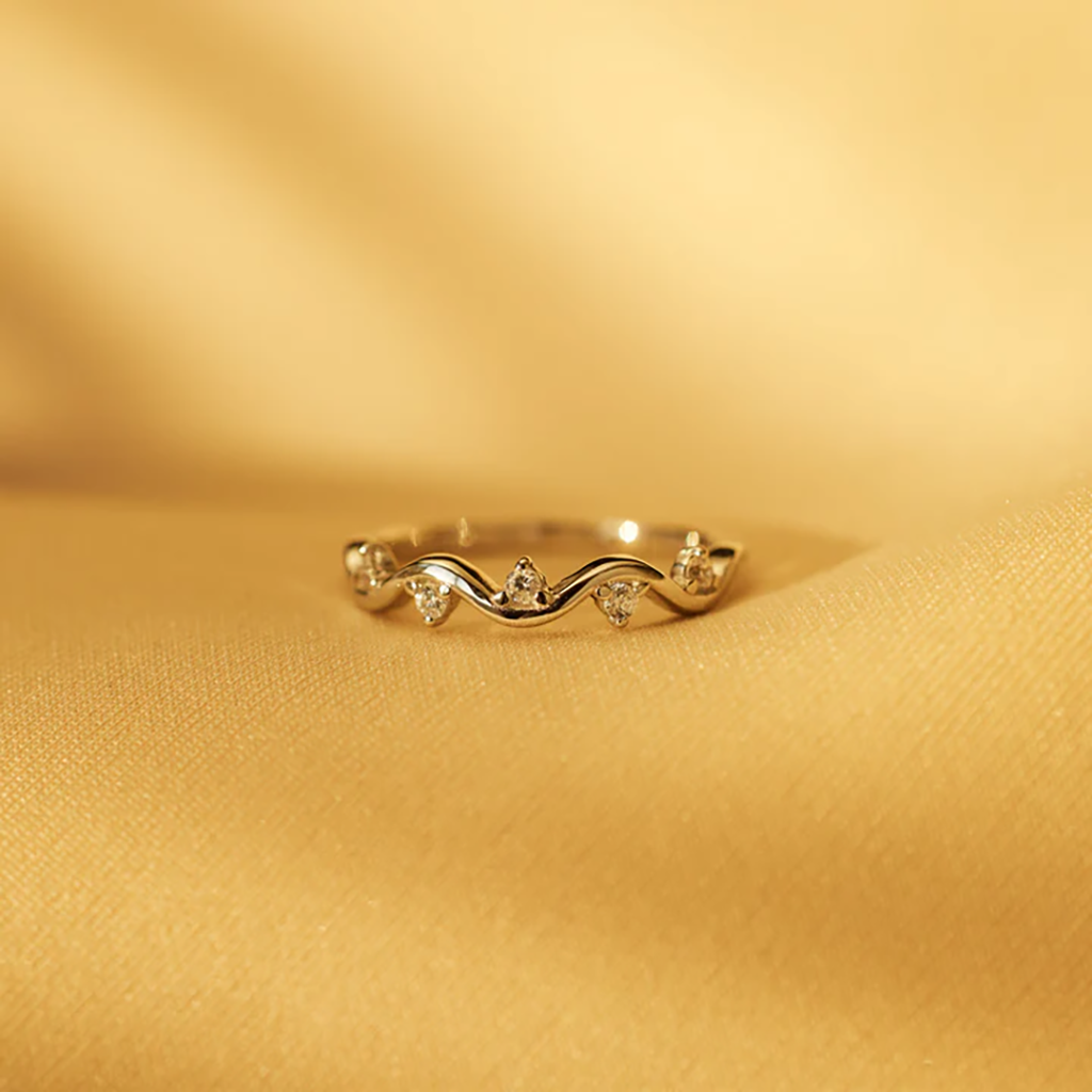 An meine Tochter - Höhen und Tiefen Zirkonia Ring