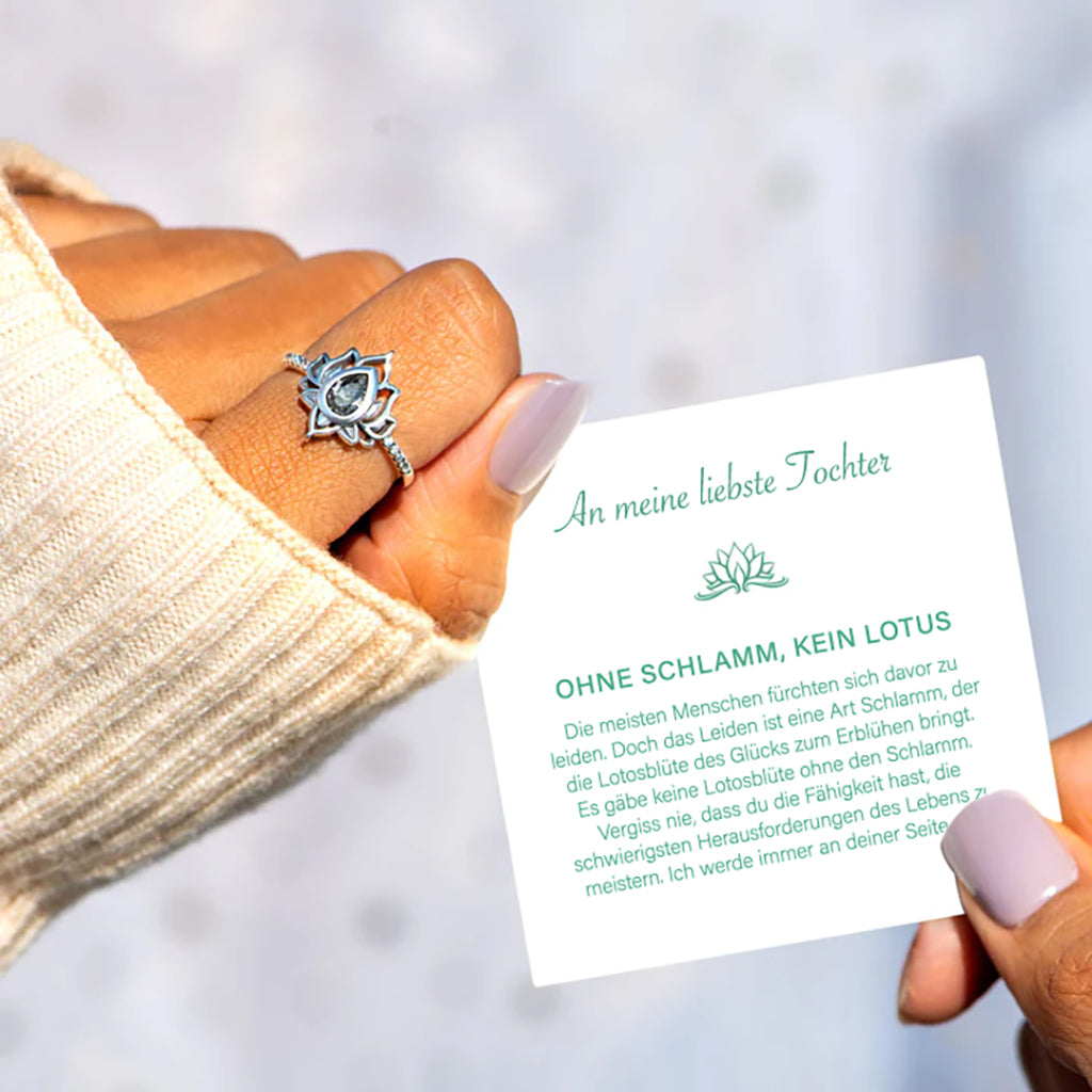An meine Tochter - Lotus Ring