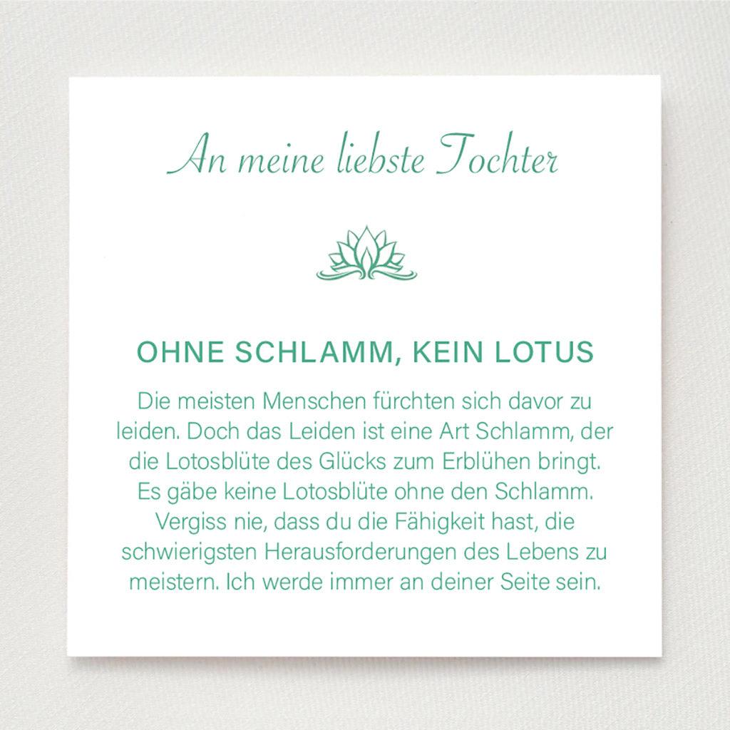 An meine Tochter - Lotus Ring