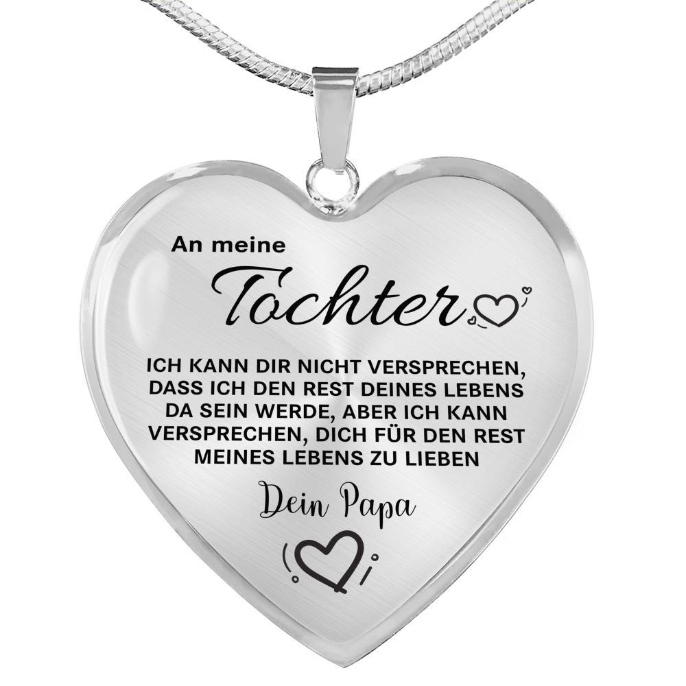 Herz-Halskette - An meine Tochter von Papa - Liebe