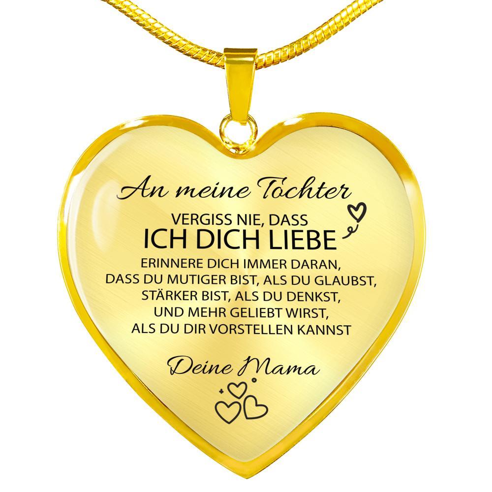 Herz-Halskette - An meine Tochter von Mama