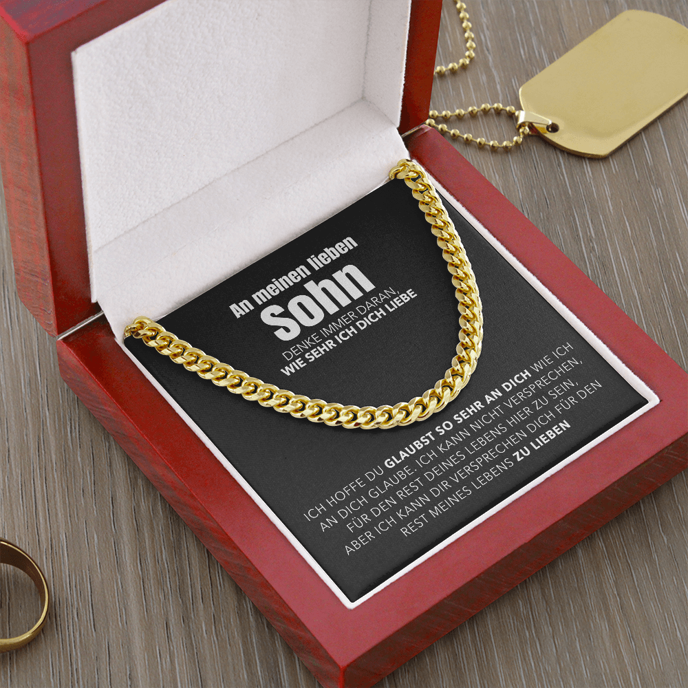 Cuban Chain Halskette - An meinen Sohn