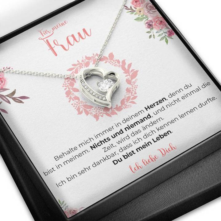 Weißgold Ausführung Halskette Spezial - An meine Frau