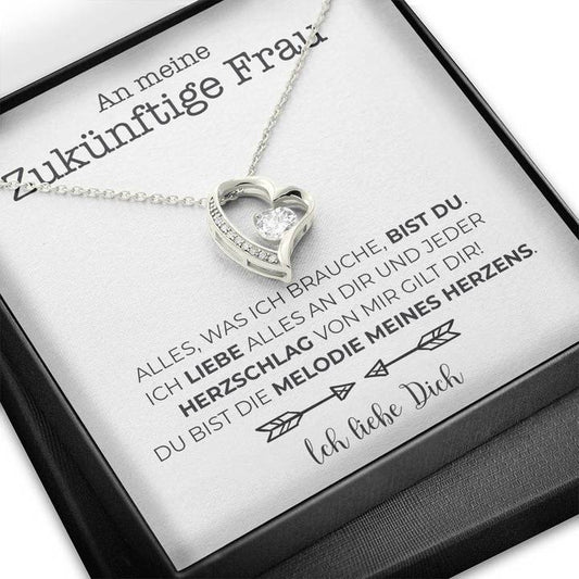 Weißgold Ausführung Halskette - An meine zukünftige Frau