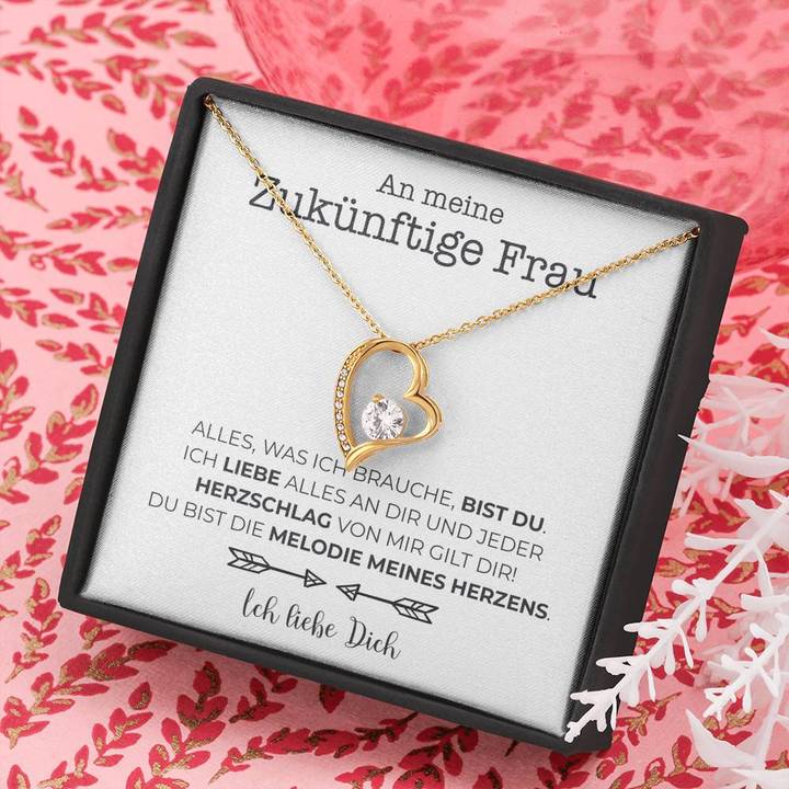 Weißgold Ausführung Halskette - An meine zukünftige Frau