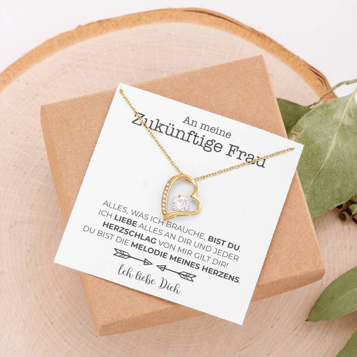 Weißgold Ausführung Halskette - An meine zukünftige Frau