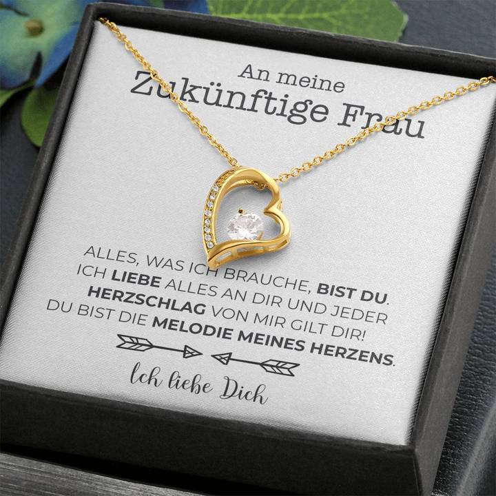Weißgold Ausführung Halskette - An meine zukünftige Frau