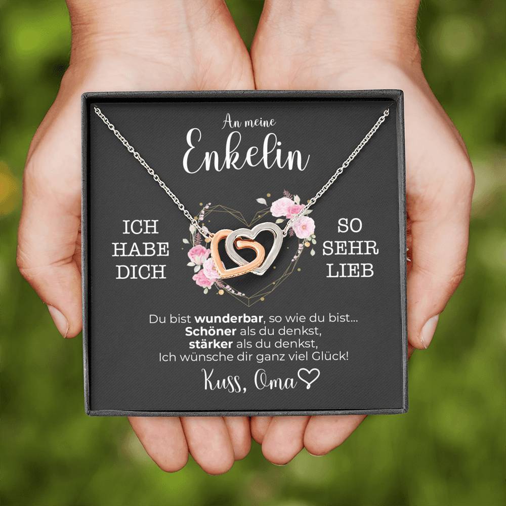 Silber Ausführung Halskette - An meine Enkelin von Oma