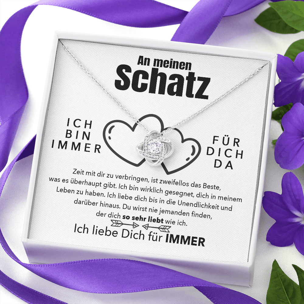 Weißgold Ausführung Halskette - An meinen Schatz - Das Beste