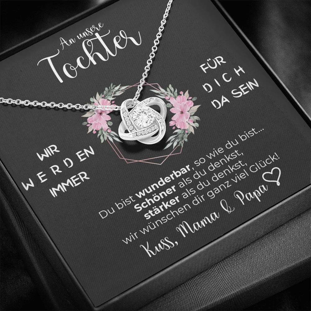 Knoten Halskette - An meine Tochter von Mama & Papa