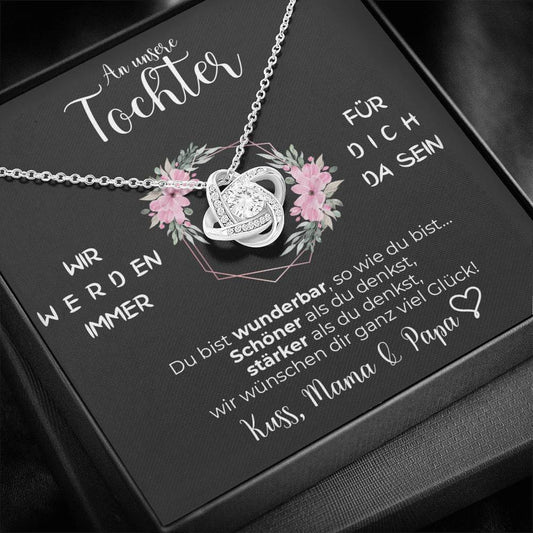 Knoten Halskette - An meine Tochter von Mama & Papa