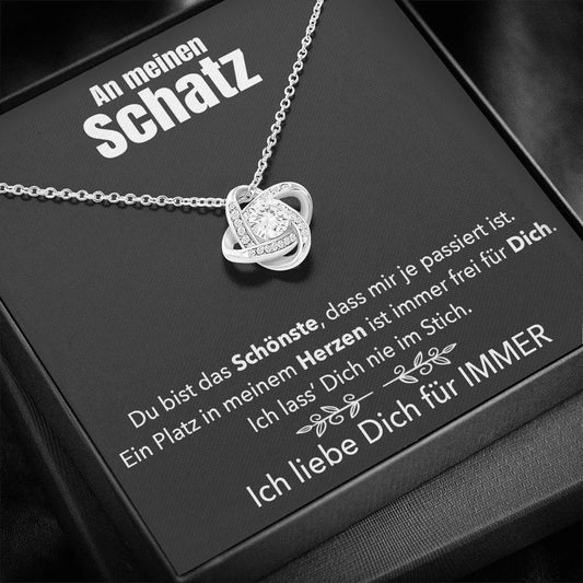 Weißgold Ausführung Halskette - An meinen Schatz