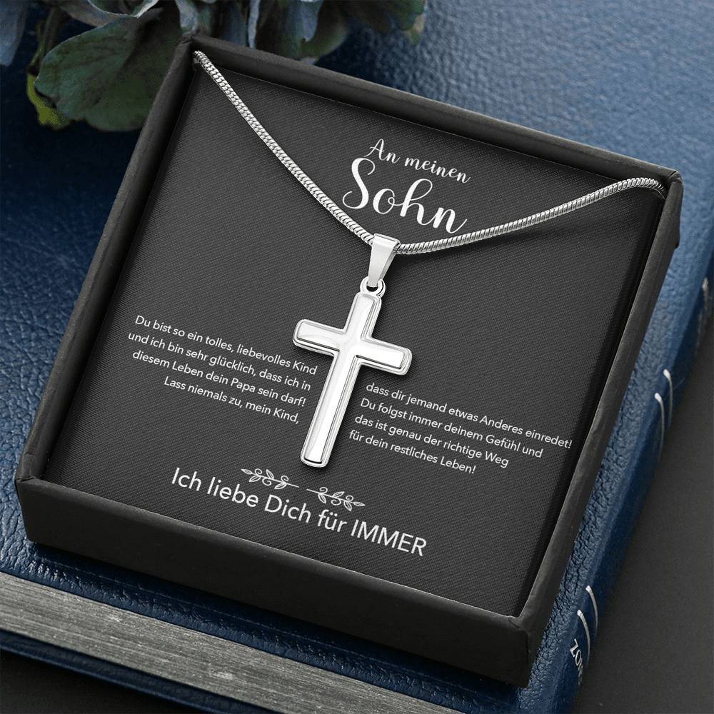 Kreuzkette - An meinen Sohn von Papa - Für Immer