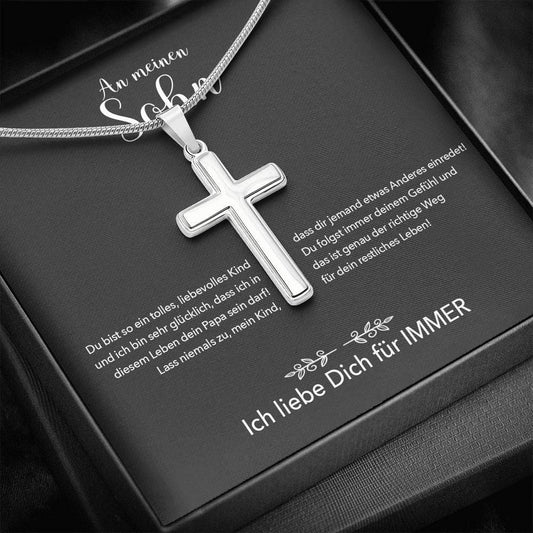 Kreuzkette - An meinen Sohn von Papa - Für Immer