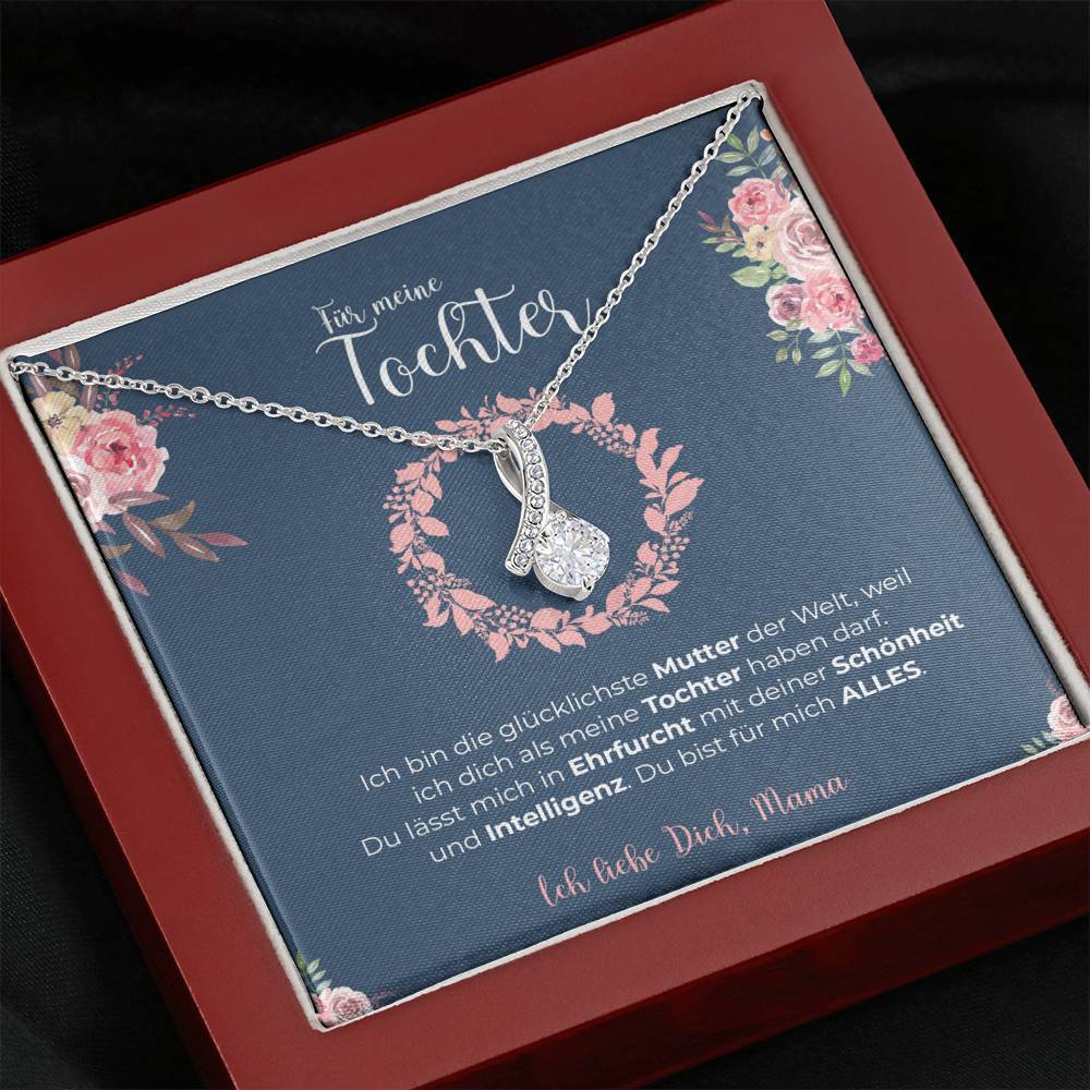 Weißgold Ausführung Kette - An meine Tochter von Mama