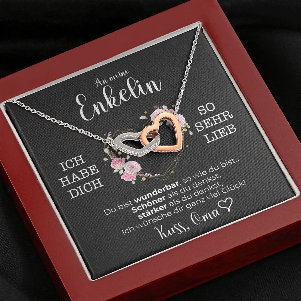 Silber Ausführung Halskette - An meine Enkelin von Oma