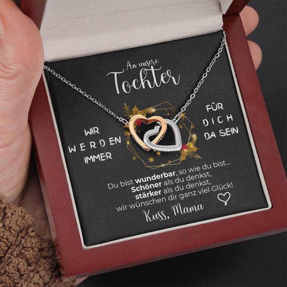 Silber Ausführung Halskette - An meine Tochter von Mama - Weihnachtsgeschenk