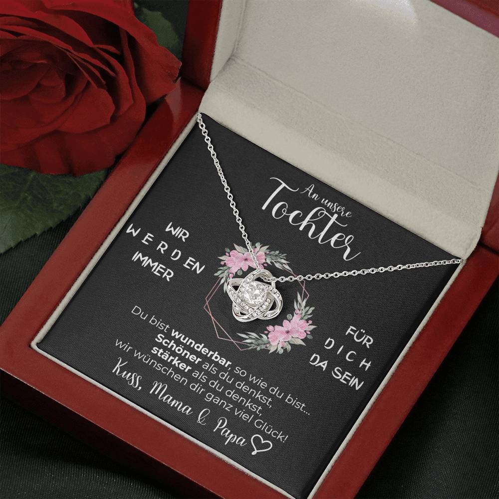 Knoten Halskette - An meine Tochter von Mama & Papa