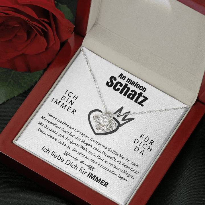 Weißgold Ausführung Halskette - An meinen Schatz - Für Immer