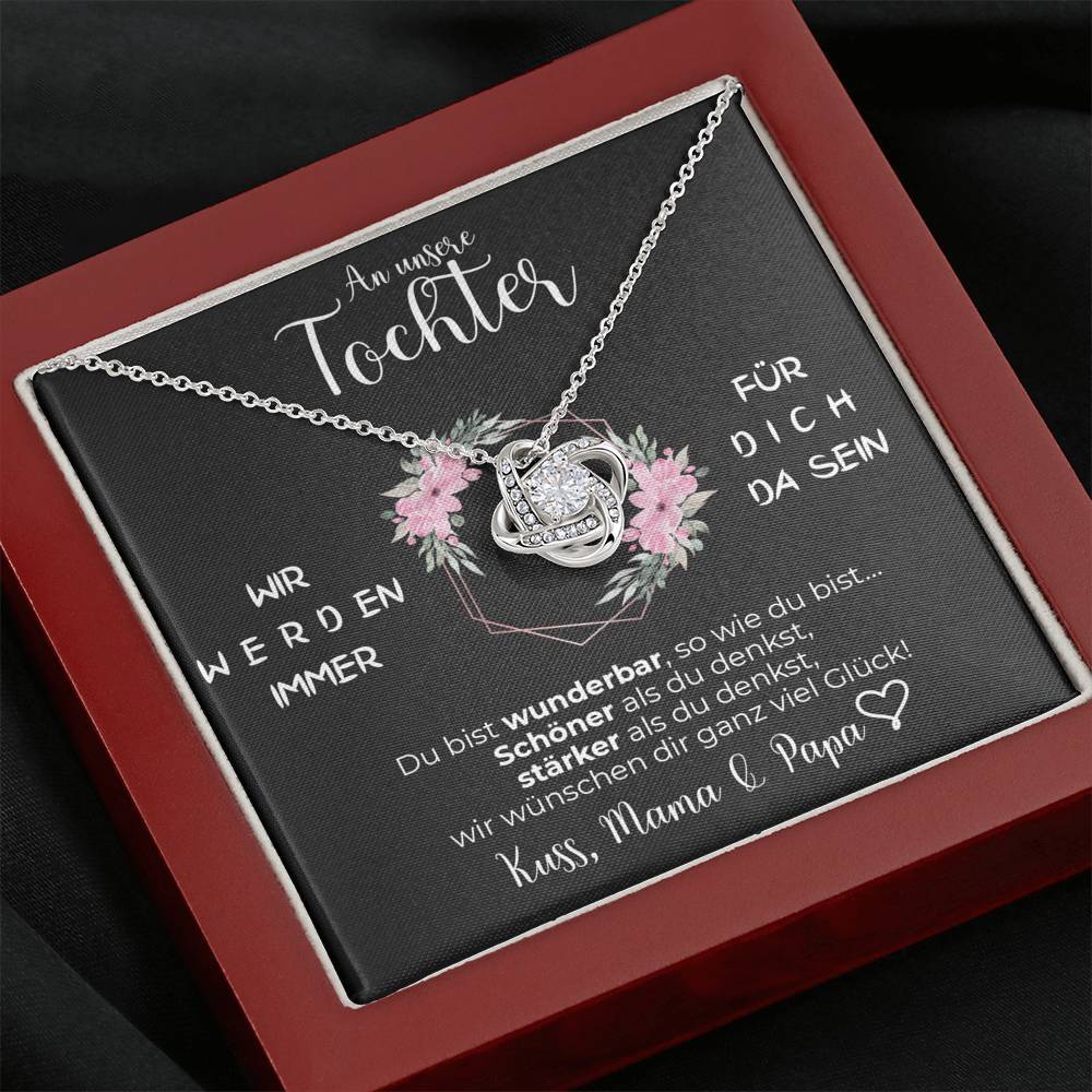 Knoten Halskette - An meine Tochter von Mama & Papa