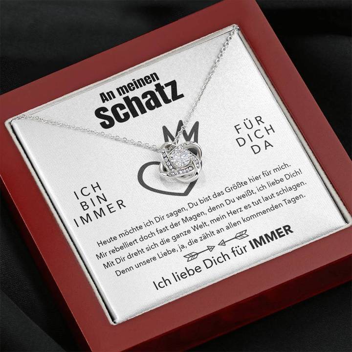 Weißgold Ausführung Halskette - An meinen Schatz - Für Immer